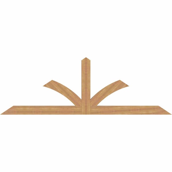 Ekena Millwork Richland Timber Gable Bracket, Western Red Cedar, 108"W x 36"H x 3 1/2"D x 5 1/2"F, 8/12 Pitch GBW108X36X0406RIC00SWR - main